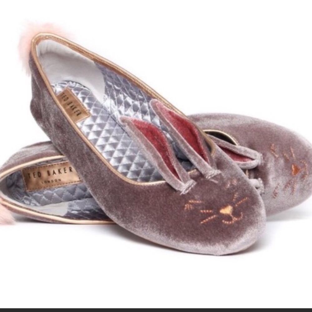 Ted Baker bellamo grey bunny flats